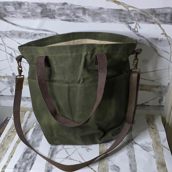 twig & Horn Handbags - Twig & Horn Waxed Canvas Bag 15x15